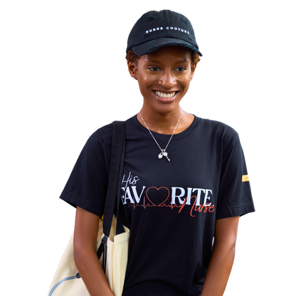 Distressed Black Nurse Couture Hat