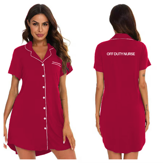 Off Duty Nurse Short Sleeve Sleeper