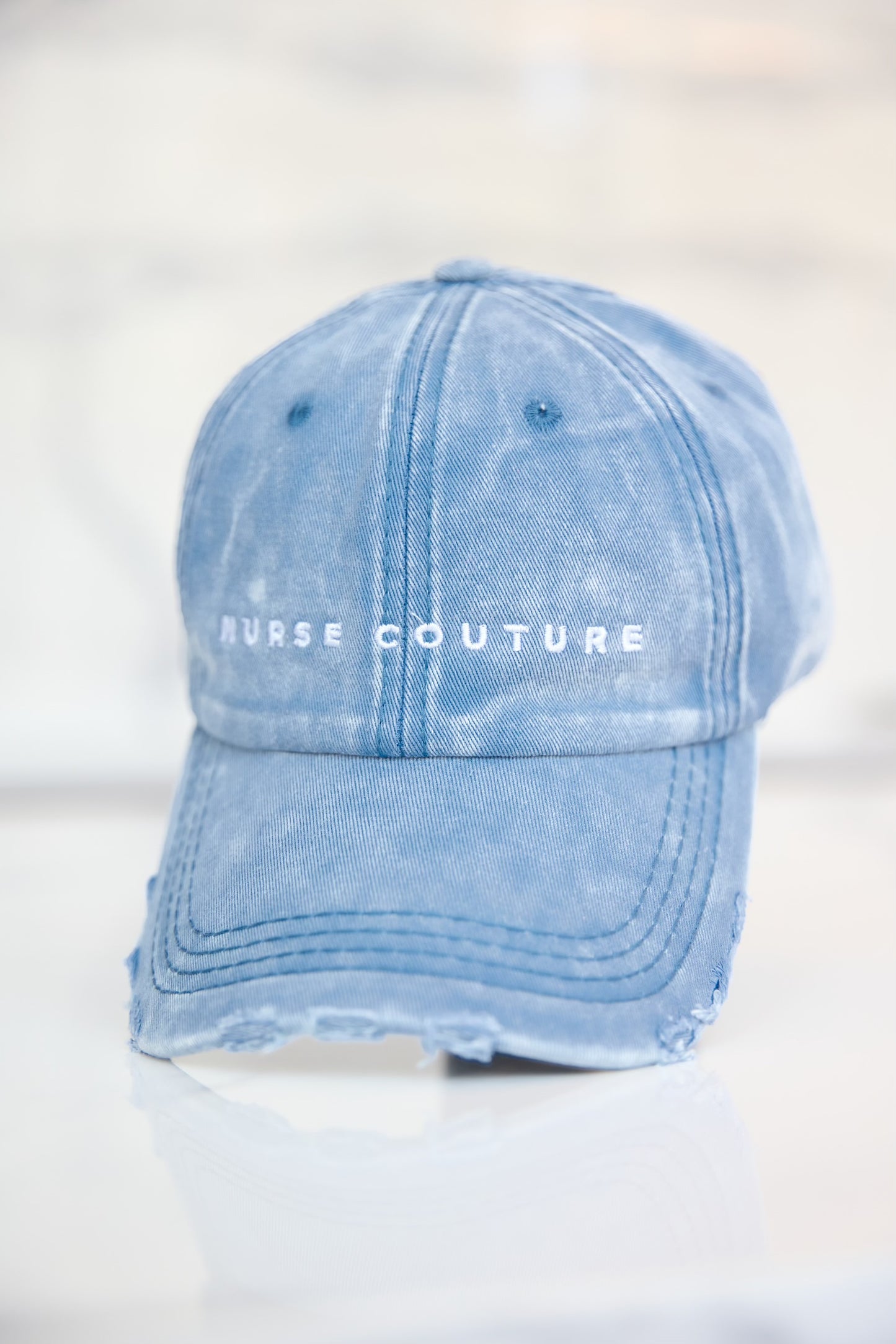 Distressed Denim Hat