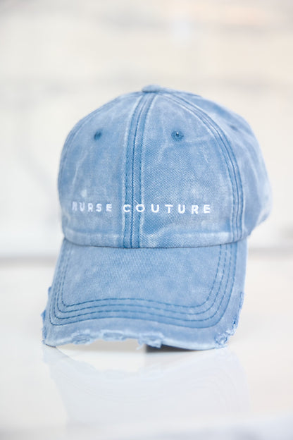 Distressed Denim Hat